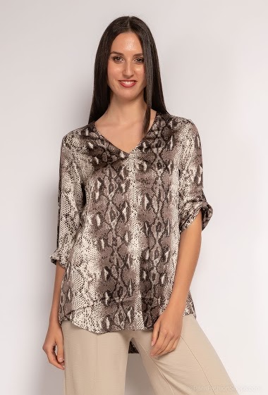Wholesaler Leana Mode - Python print blouse