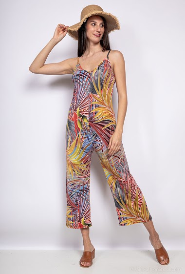 Großhändler Leana Mode - Tropical print jumpsuit