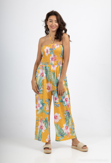 Wholesaler Leana Mode - Printed strapless jumpsuit