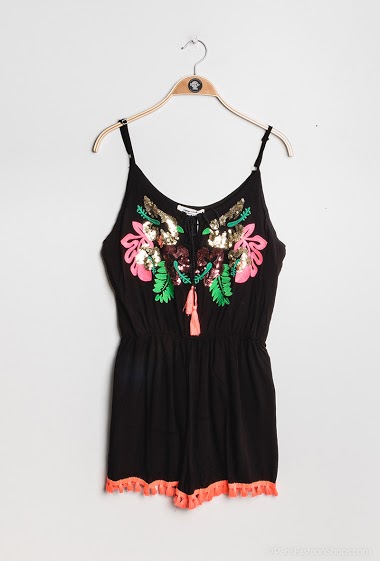 Wholesaler Leana Mode - Playsuit with embroidery