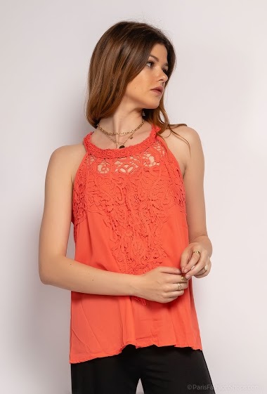 Wholesaler Leana Mode - Tank top with lace