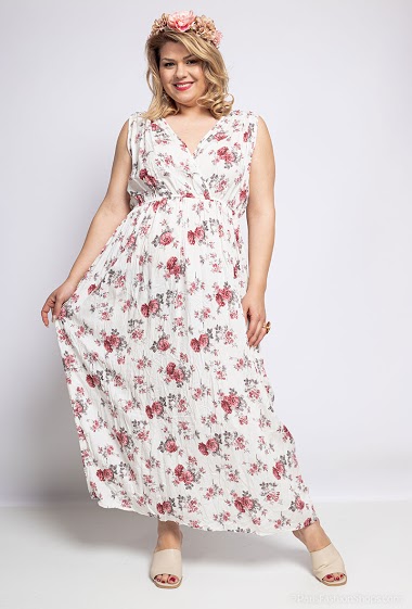 Wholesaler Leana Mode - Flower print maxi dress