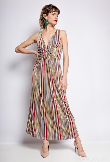 Großhändler Leana Mode - Maxi striped dress
