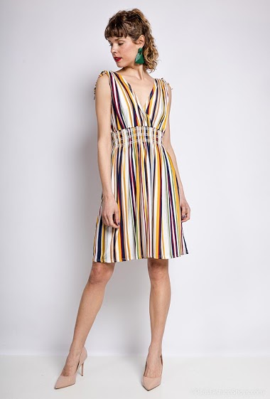 Wholesaler Leana Mode - Striped dress