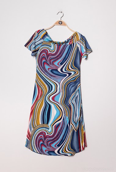 Wholesaler Leana Mode - Stretch print dress