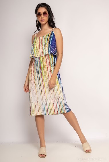 Wholesaler Leana Mode - Printed stretch dress