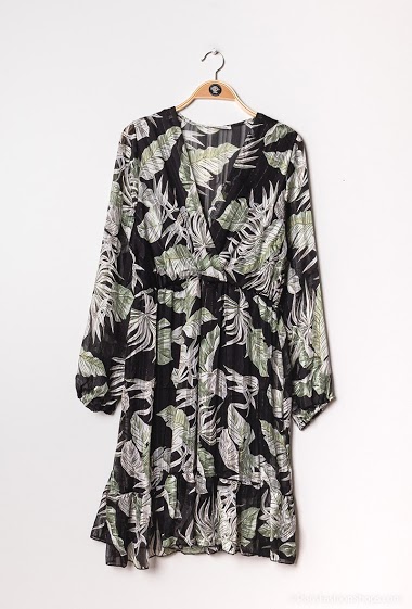 Großhändler Leana Mode - Tropical print dress