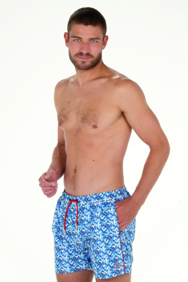 Wholesaler LEMON BAY - All-over mosaic swim shorts