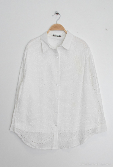 Wholesaler Les Bonnes Copines - English embroidered shirt