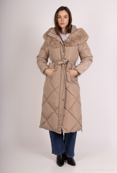 Wholesaler Les Bonnes Copines - Hooded quilted down jacket