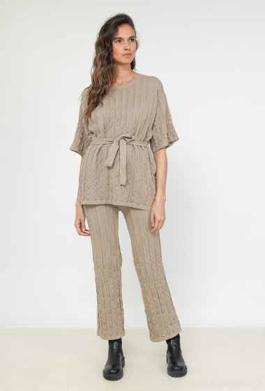 Wholesaler Les Bonnes Copines - Knit sweater pants set