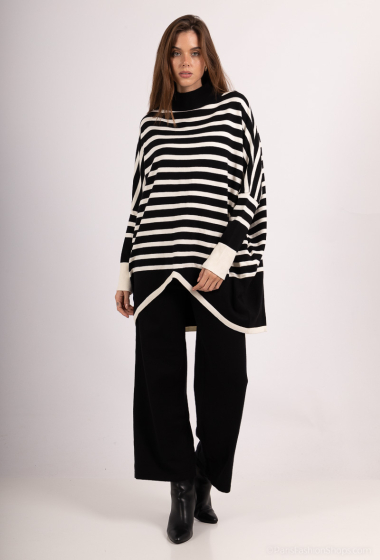 Grossiste Les Bonnes Copines - Ensemble pull et pantalon