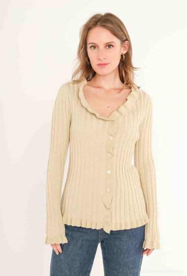 Wholesaler Les Bonnes Copines - Body-hugging knit vest