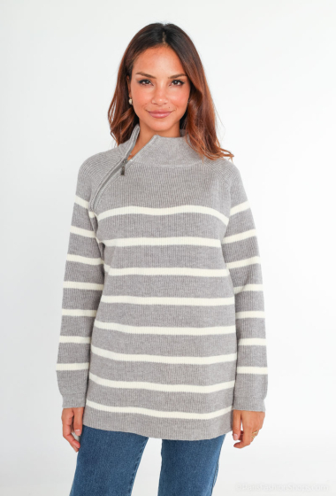 Wholesaler Les Bonnes Copines - Sailor sweater with high neck