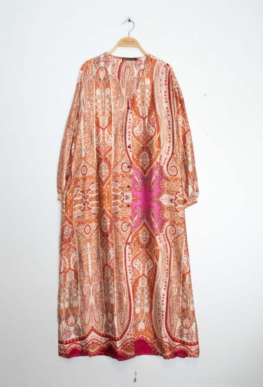 Wholesaler Les Bonnes Copines - Loose printed dress