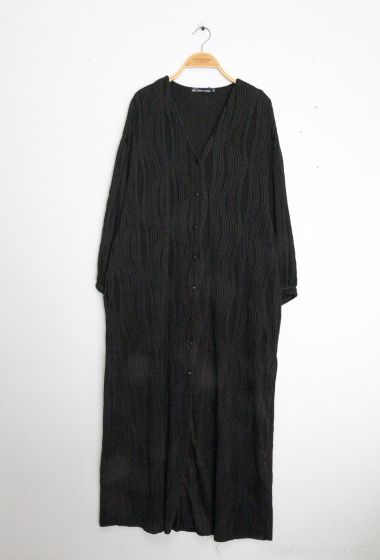 Wholesaler Les Bonnes Copines - Loose plain V-neck dress