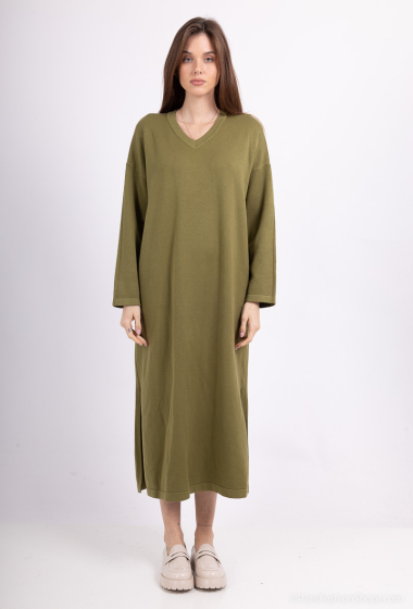 Wholesaler Les Bonnes Copines - V-neck sweater dress