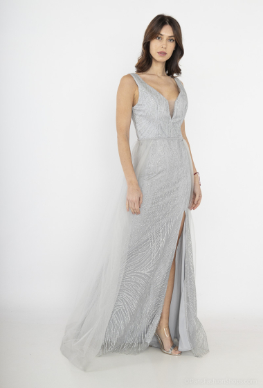 Wholesaler Les Voiliers - Sequined and beaded evening dress