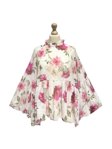 Großhändler L'ESSENTIEL - ROSALINE Bluse mit Fledermausärmeln, Blume