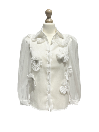 Wholesaler L'ESSENTIEL - 3D Flower Fold Shoulder Shirt