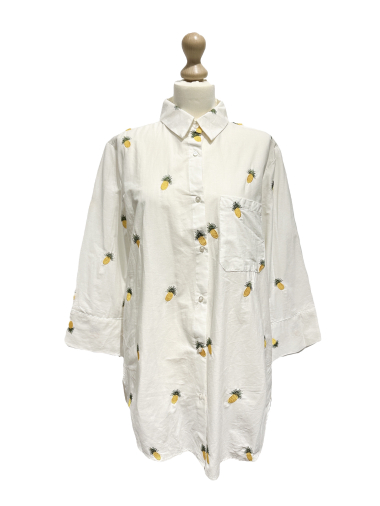 Wholesaler L'ESSENTIEL - PINEAPPLE Embroidery Front Pocket Shirt