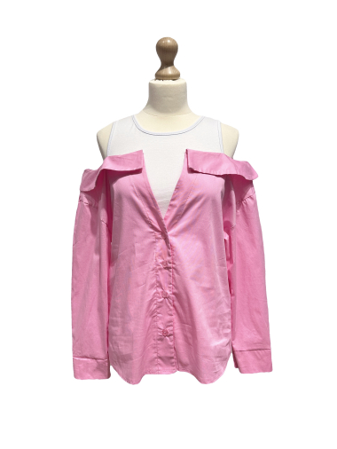 Wholesaler L'ESSENTIEL - ROSY Off Shoulder Fashion Style Shirt