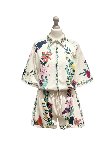 Wholesaler L'ESSENTIEL - YingYang Shirt & Shorts Set