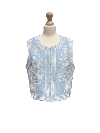 Wholesaler L'ESSENTIEL - Embroidery Vest With Button Detail