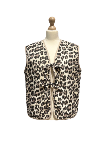 Wholesaler L'ESSENTIEL - Leopard Double Knotted Vest