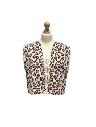 Wholesaler L'ESSENTIEL - Leopard Knot Knitted Vest