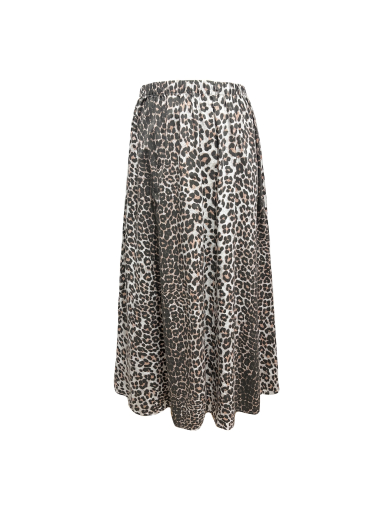 Wholesaler L'ESSENTIEL - WILD TABLEAU Skirt Leopard Print Cotton