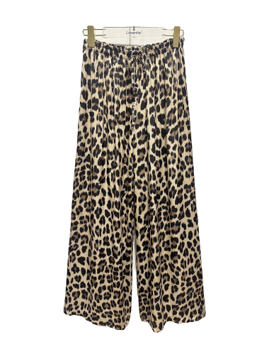 Wholesaler L'ESSENTIEL - SABT LEO Satin Leopard Print Trousers