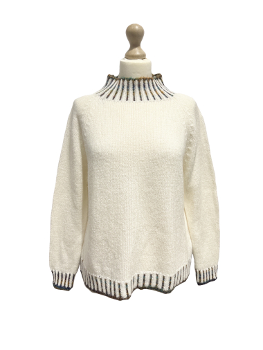 Wholesaler L'ESSENTIEL - Lightweight TINI Sweater High Neck Thread Detail