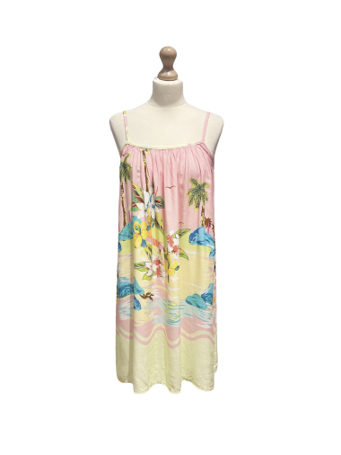 Wholesaler L'ESSENTIEL - Short Printed Dress with Adjustable Straps