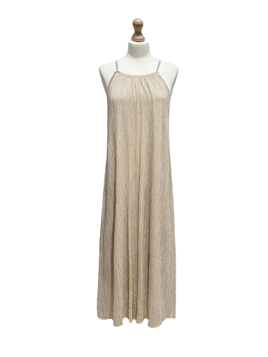Wholesaler L'ESSENTIEL - LUREX X SEQUINS Long Dress with Back Detail