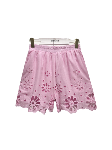 Wholesaler L'ESSENTIEL - Shorts with Broderie Anglaise Details With Pocket