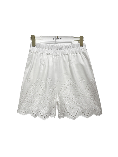 Wholesaler L'ESSENTIEL - Shorts With English Embroidery Details With Pockets
