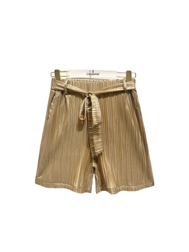 Wholesaler L'ESSENTIEL - GOLDEN Pleated shorts