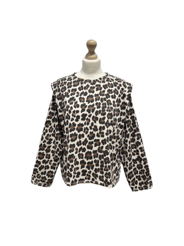 Mayorista L'ESSENTIEL - Top de leopardo Manga larga Hombro pequeño