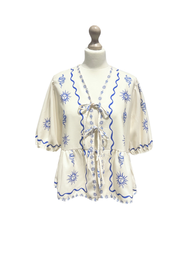 Wholesaler L'ESSENTIEL - Perfectly Symmetrical Printed Bow Top