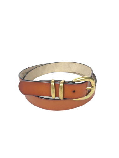 Wholesaler Lidy's - Leather belt Gold buckle