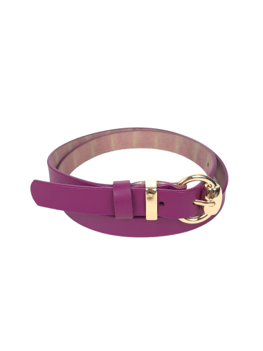 Wholesaler Lidy's - Golden buckle leather belt