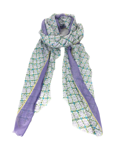 Wholesaler Lidy's - Printed scarf with shine