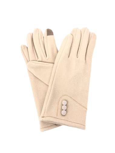 Wholesaler Lidy's - Touchscreen gloves with buttons