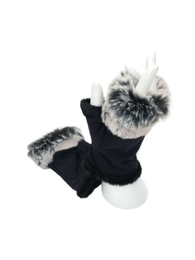 Wholesaler Lidy's - Plain faux fur mittens