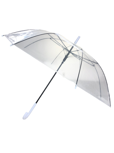 Grossiste Lidy's - Parapluie transparent blanc
