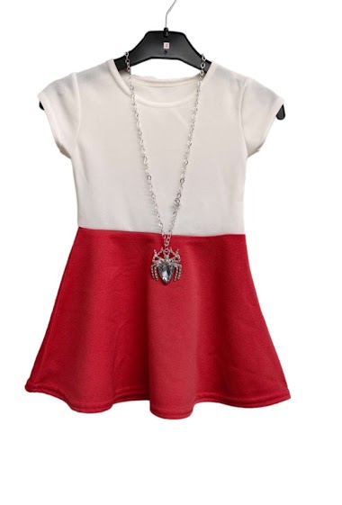 Wholesalers LIKE FASHION - Simple dress with necklace