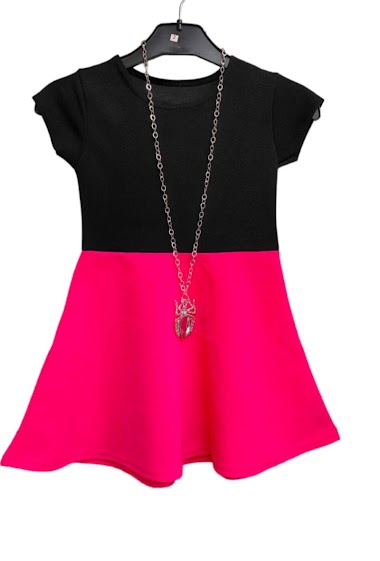 Wholesalers LIKE FASHION - Simple dress with necklace