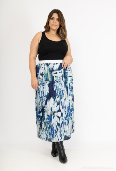 Wholesaler Lilie Plus - Plus size print skirt
