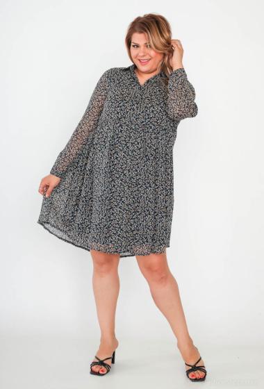 Wholesaler Lilie Plus - Plus Size Printed Mini Dress